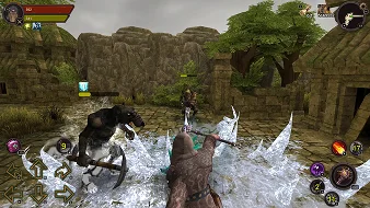 Harcjelenet a Dungeon Ward akció-szerepjátékban